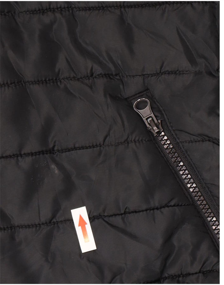 Gilet imbottito con cappuccio da uomo Jack & Jones UK 40 grande poliestere nero