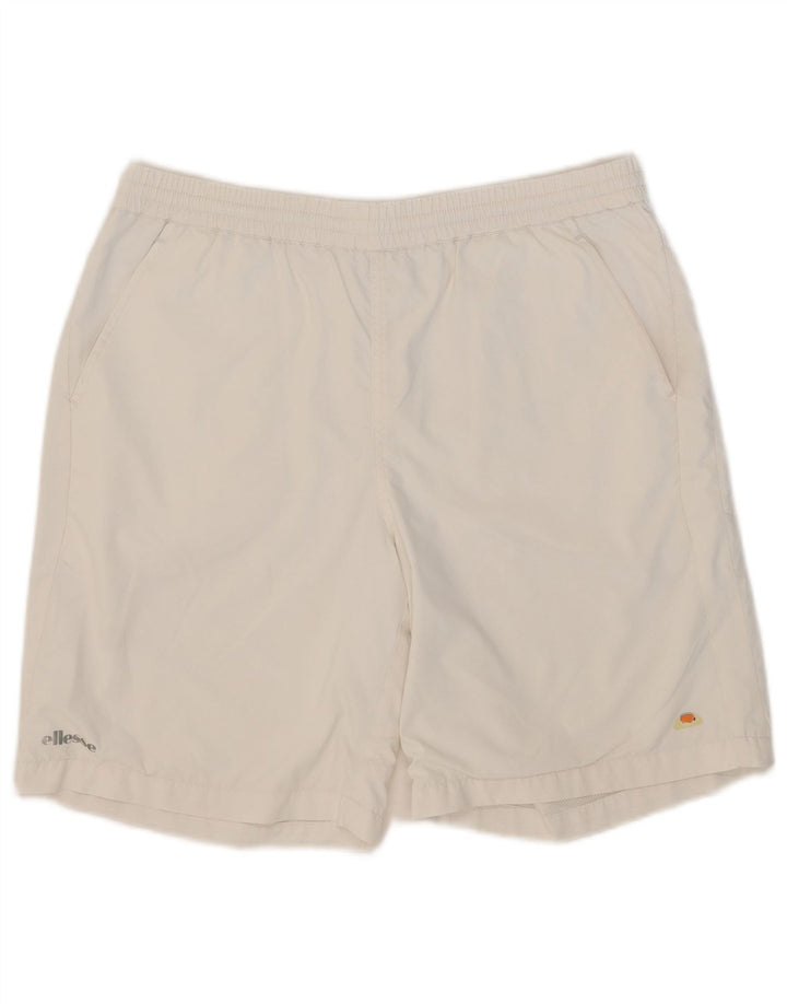 Pantaloncini sportivi da uomo Ellesse piccoli bianchi