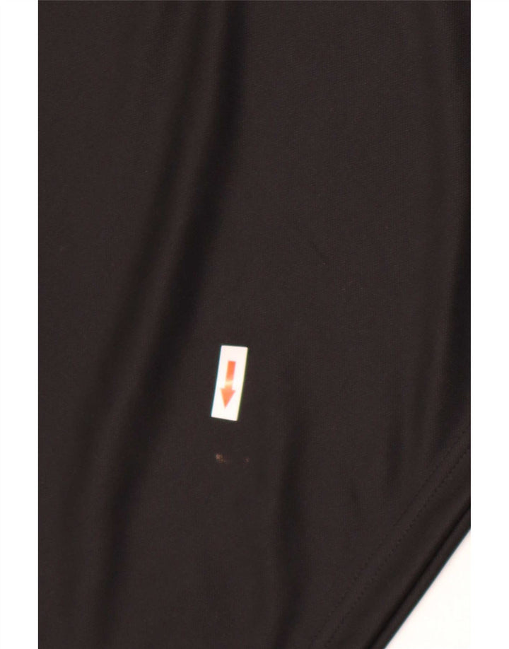 Adidas Uomo Aeroready Zip Neck Pullover Tuta Top Large Nero Poliestere