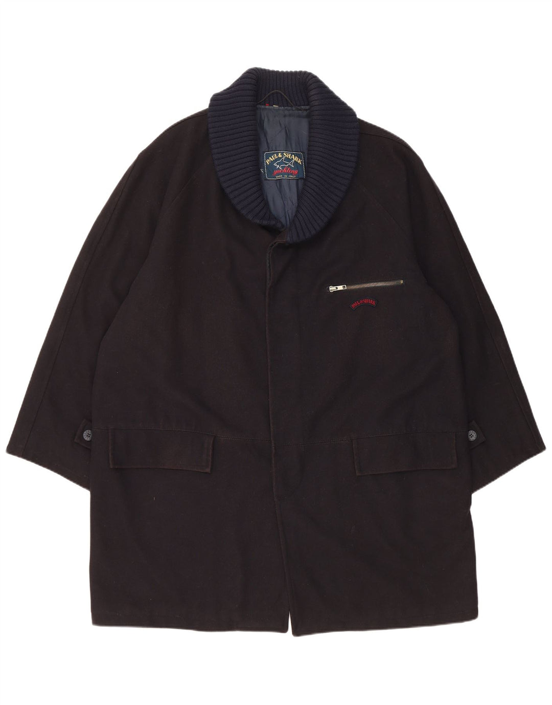 Soprabito da uomo Paul & Shark UK 42 XL Lana blu navy