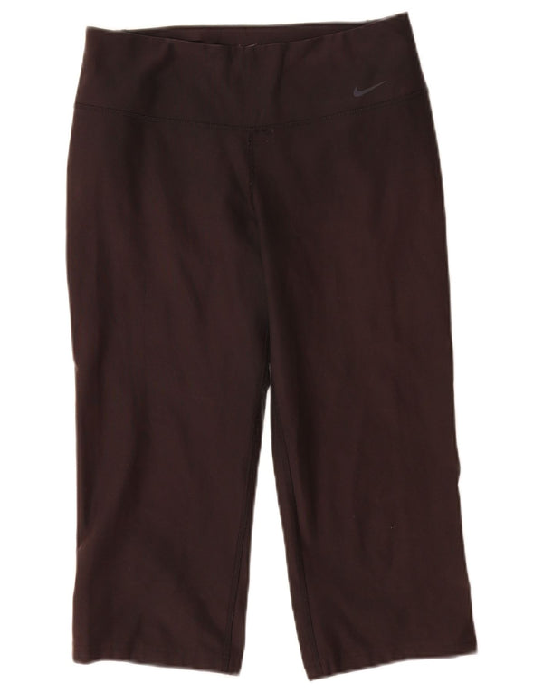 Leggings Nike Dri Fit Capri da donna UK 12 medio nero poliestere