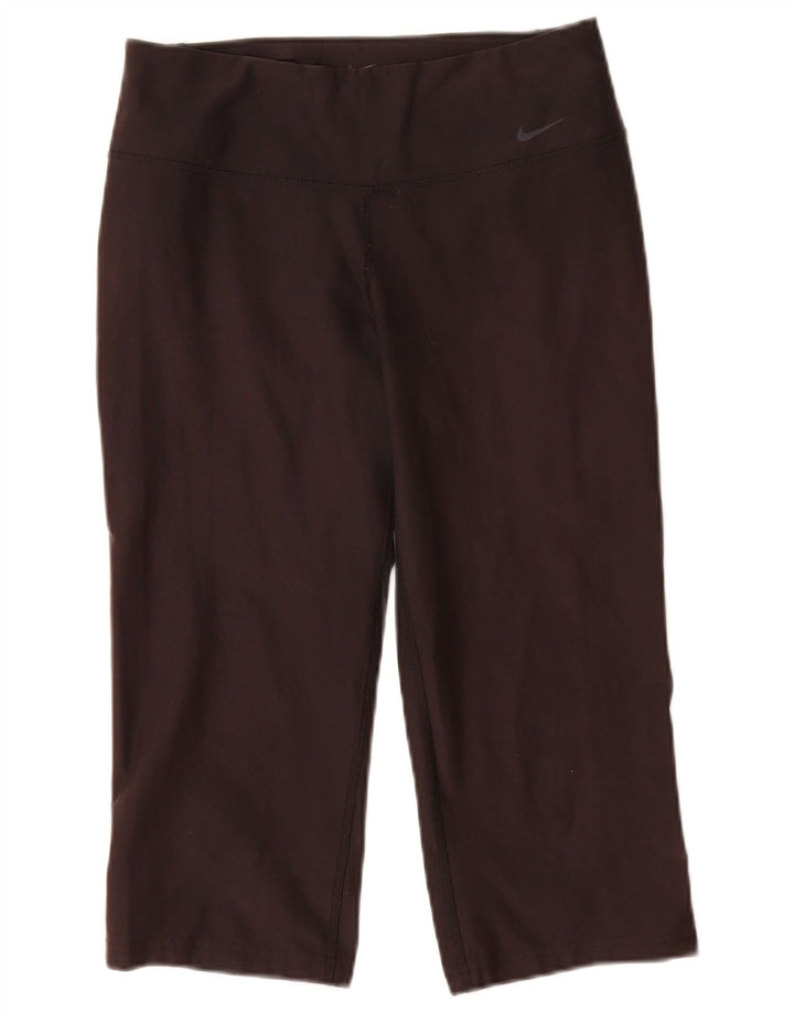 Leggings Nike Dri Fit Capri da donna UK 12 medio nero poliestere