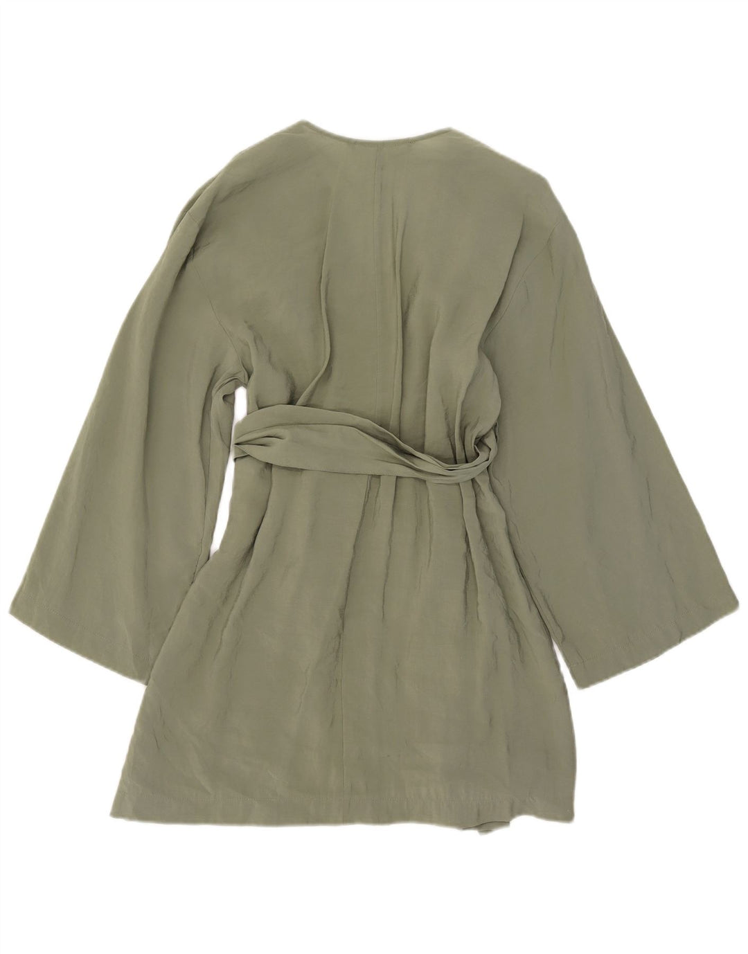 Abito a portafoglio da donna Zara UK 10 piccolo in modal kaki