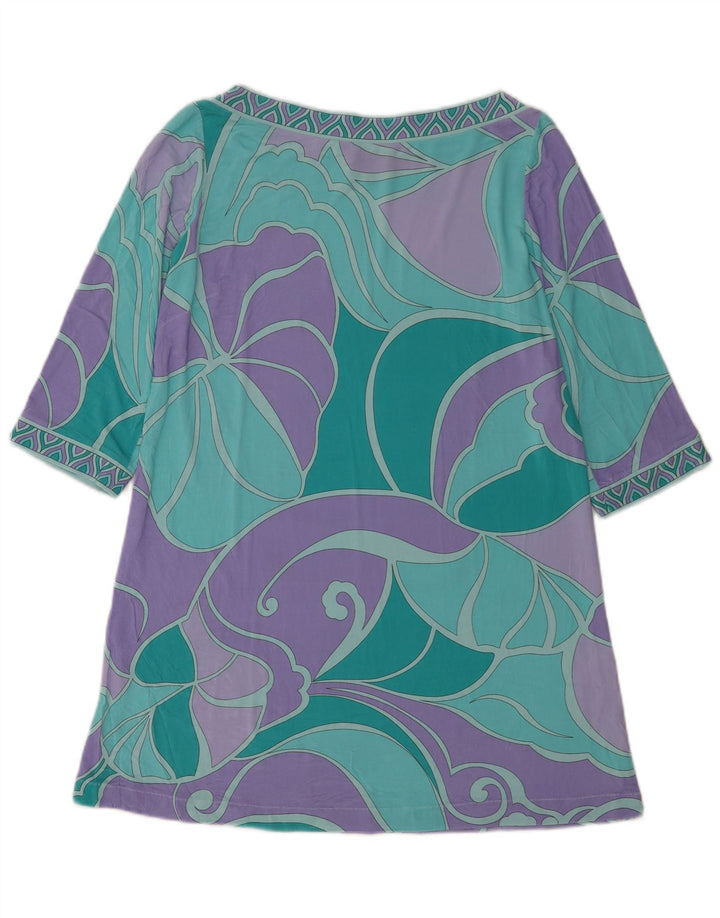 Luisa Spagnoli abito tunica da donna con motivo astratto UK 10 piccolo multicolore