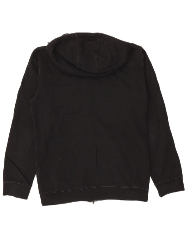 Maglione con cappuccio e zip Adidas da uomo piccolo in cotone nero