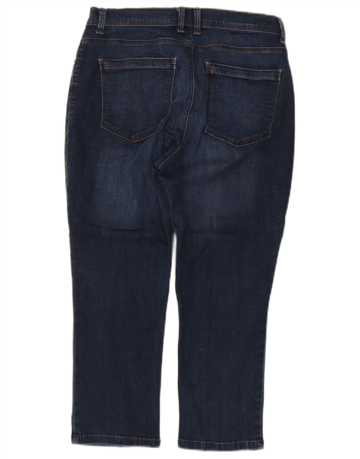 LEE Womens Easy Fit Slim Capri Jeans W30 L22 Navy Blue