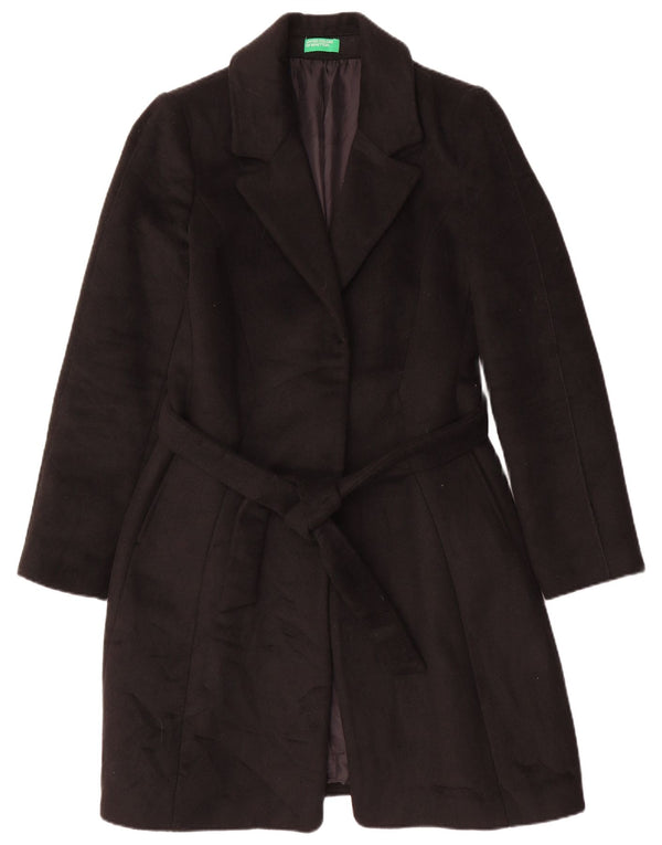 Cappotto da donna Benetton UK 12 medio nero poliestere
