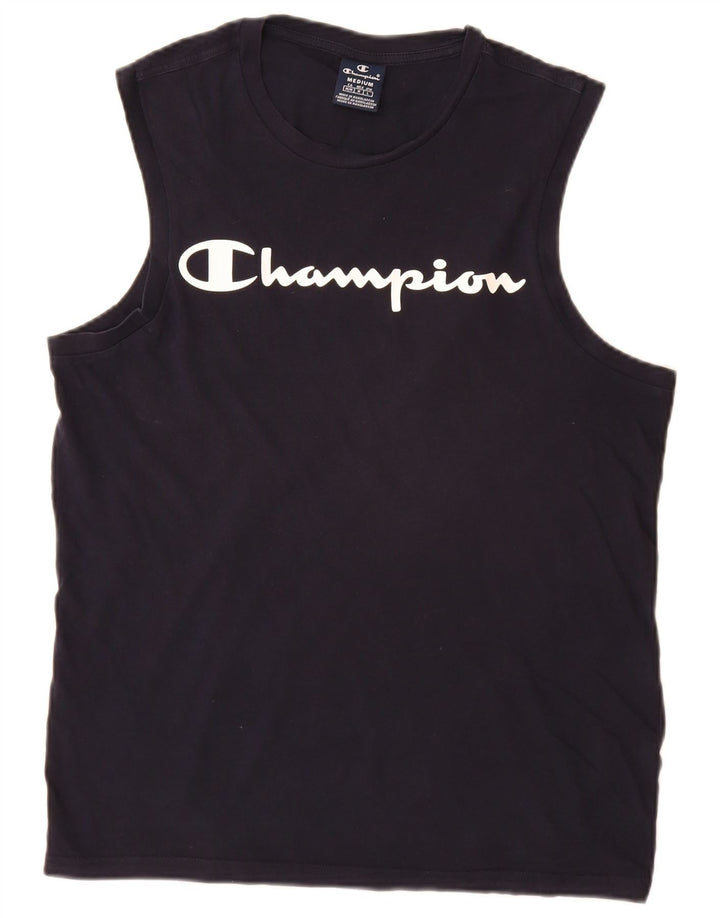 Canotta grafica da uomo Champion, blu navy medio