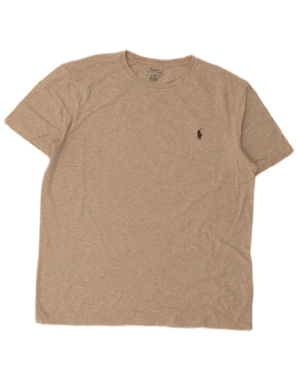 T-shirt da uomo Polo Ralph Lauren Top in cotone beige medio