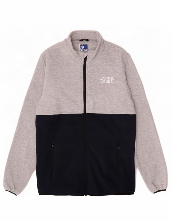 Giacca in pile Jack & Jones da bambino 15-16 anni Poliestere color block grigio