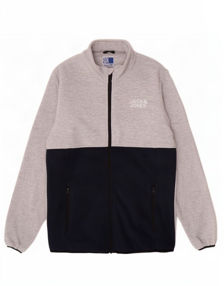 Giacca in pile Jack & Jones da bambino 15-16 anni Poliestere color block grigio