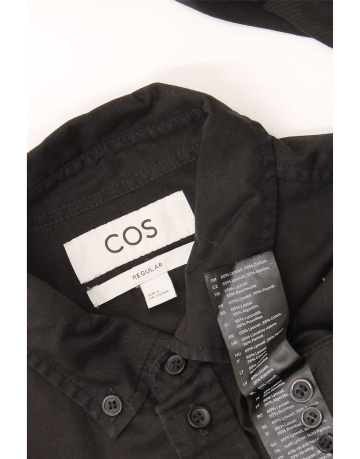 Camicia Cos da uomo vestibilità regolare piccola Lyocell nera
