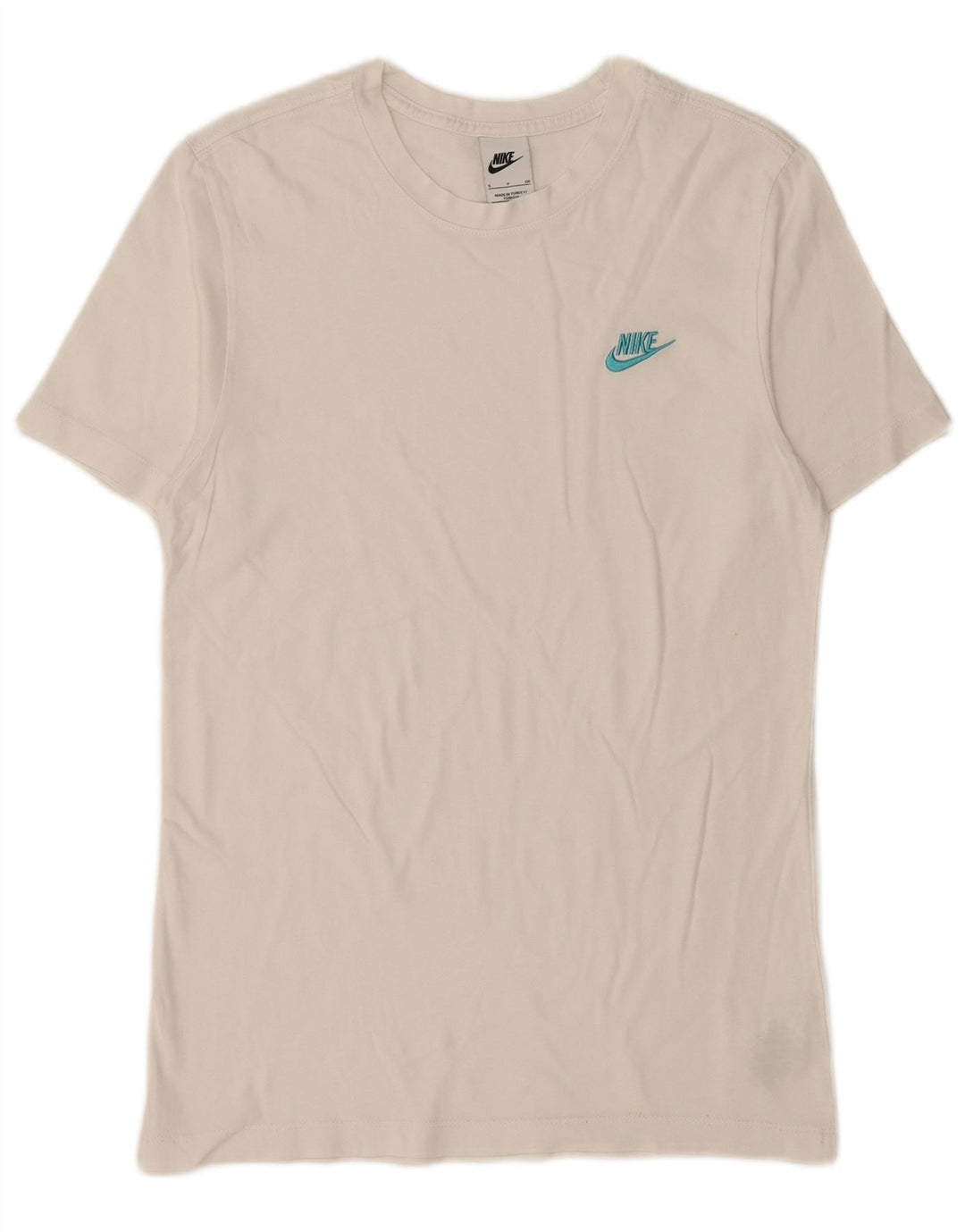 T-shirt da uomo NIKE Top Small in cotone bianco