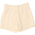 NIKE Womens Sport Shorts UK 12 Medium  Off White Cotton Vintage Nike and Second-Hand Nike from Messina Hembry 