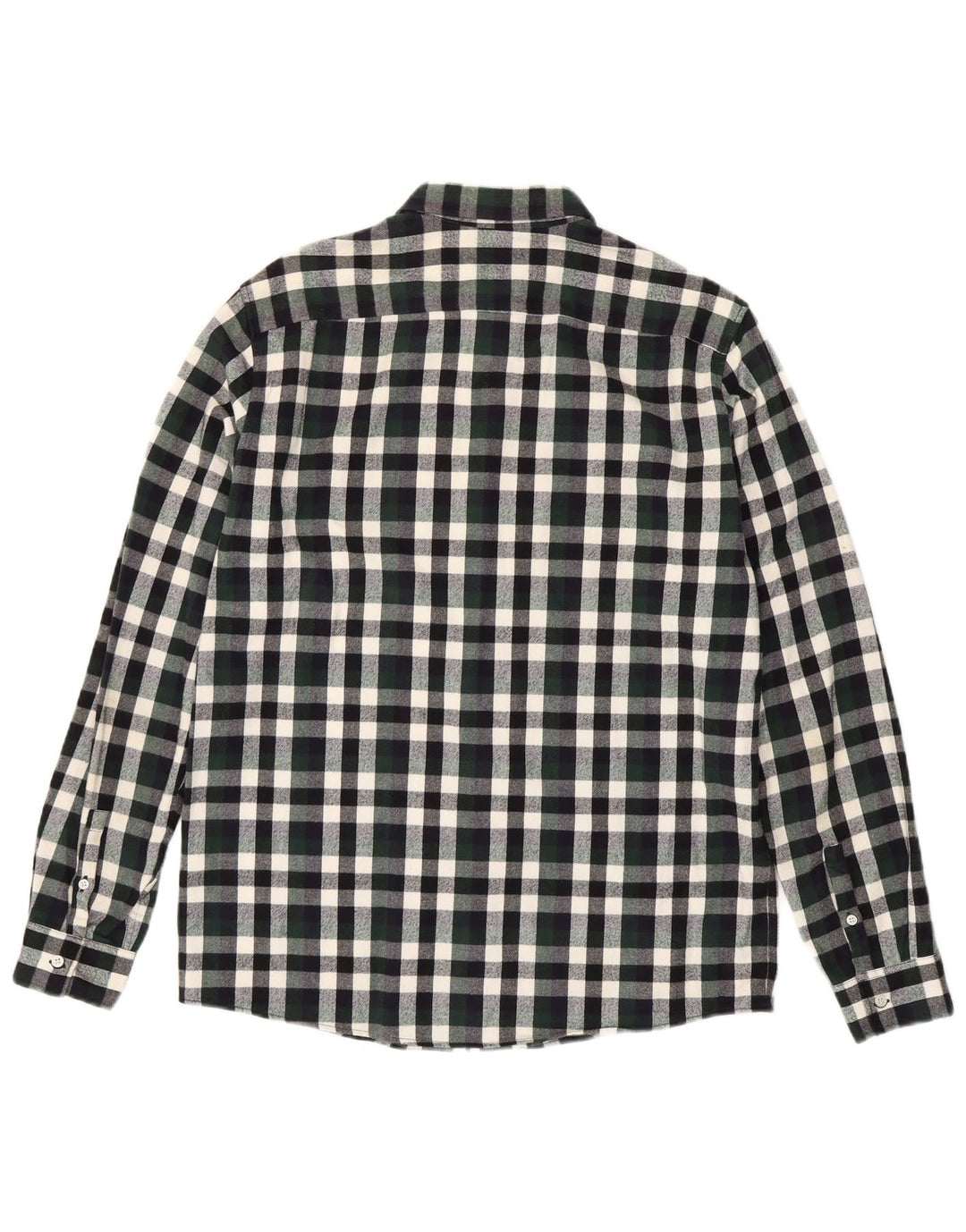 Camicia Cos da uomo in flanella di cotone a quadri verde medio