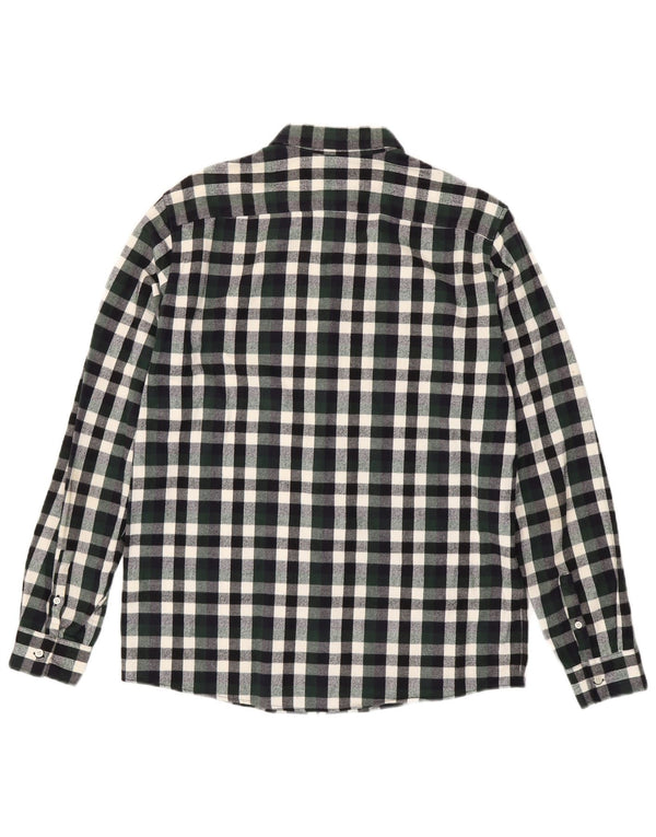 Camicia Cos da uomo in flanella di cotone a quadri verde medio