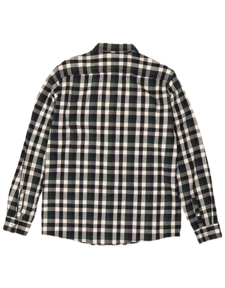Camicia Cos da uomo in flanella di cotone a quadri verde medio
