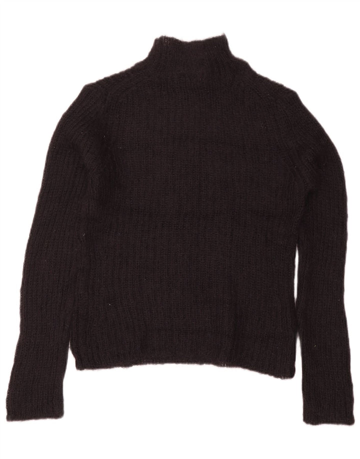 Maglione maglione collo alto da donna French Connection UK 10 piccolo nero