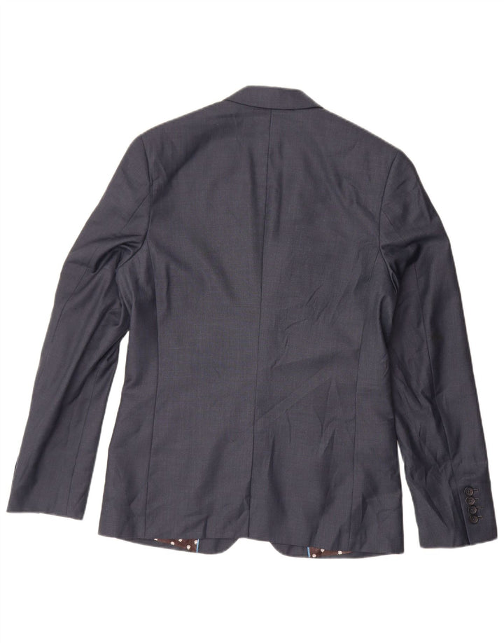 Giacca blazer da uomo a 2 bottoni Penguin UK 36 piccola in poliestere blu navy