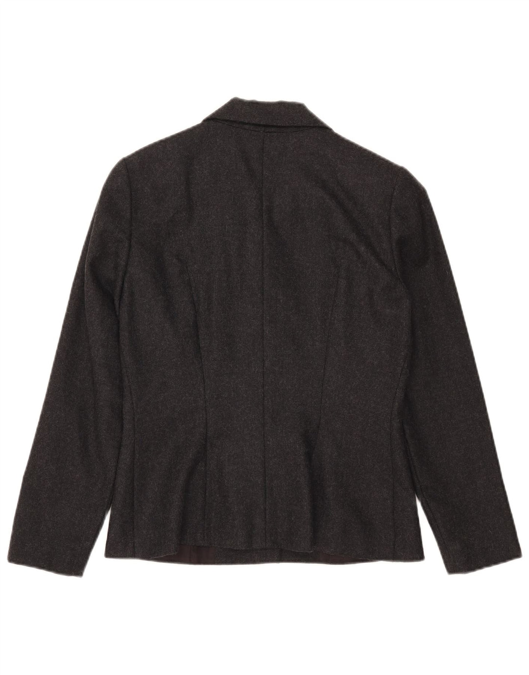 Giacca blazer da donna a 5 bottoni VINTAGE IT 44 Lana screziata grigio medio