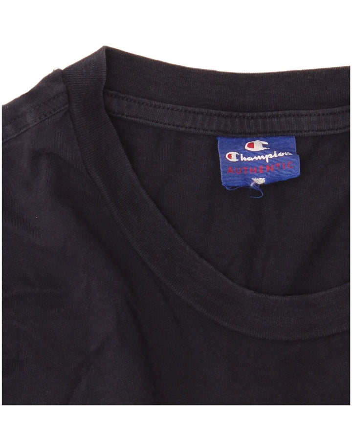 T-shirt grafica da donna Champion Top UK 14 medio blu navy