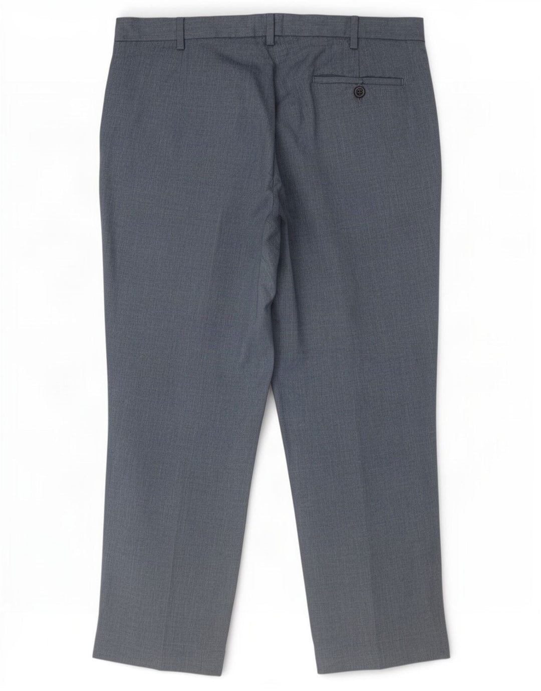 Pantaloni chino regolari da uomo Marks & Spencer W36 L29 poliestere blu navy