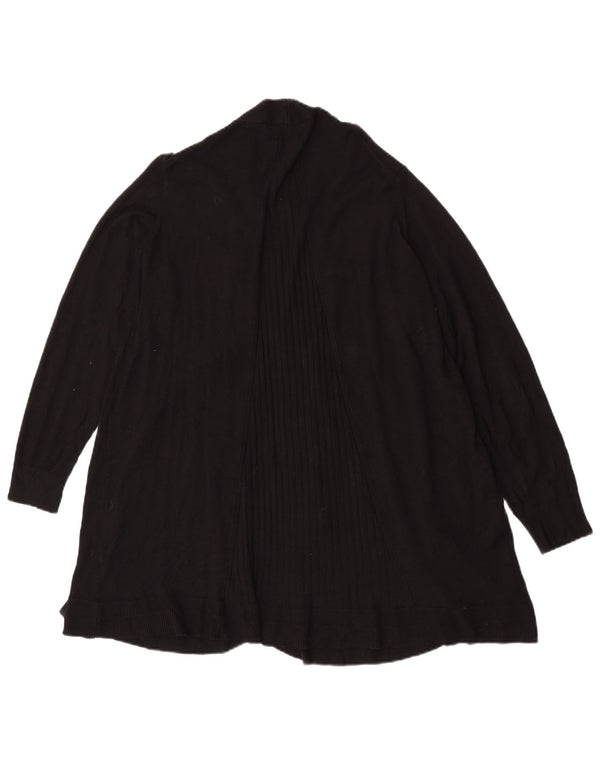 Maglione cardigan lungo da donna Marks & Spencer UK 18 XL viscosa nera