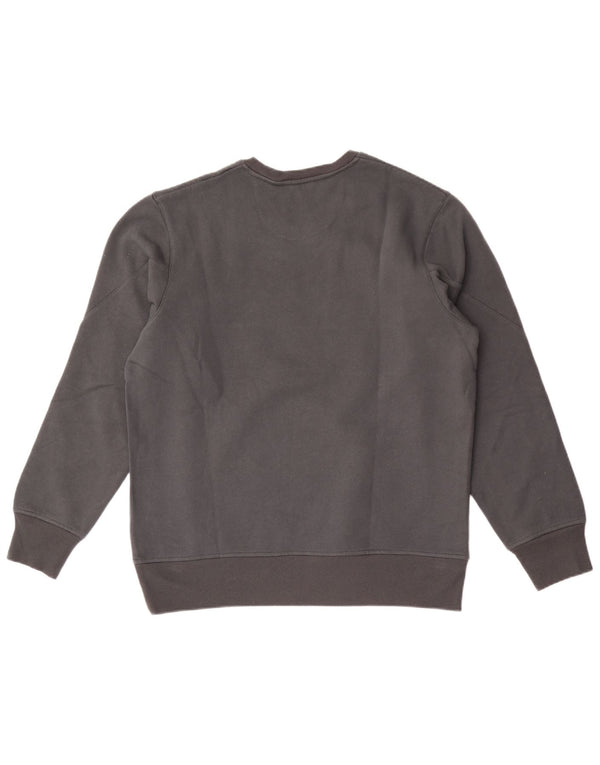 Felpa grafica da uomo Reebok in cotone grigio medio