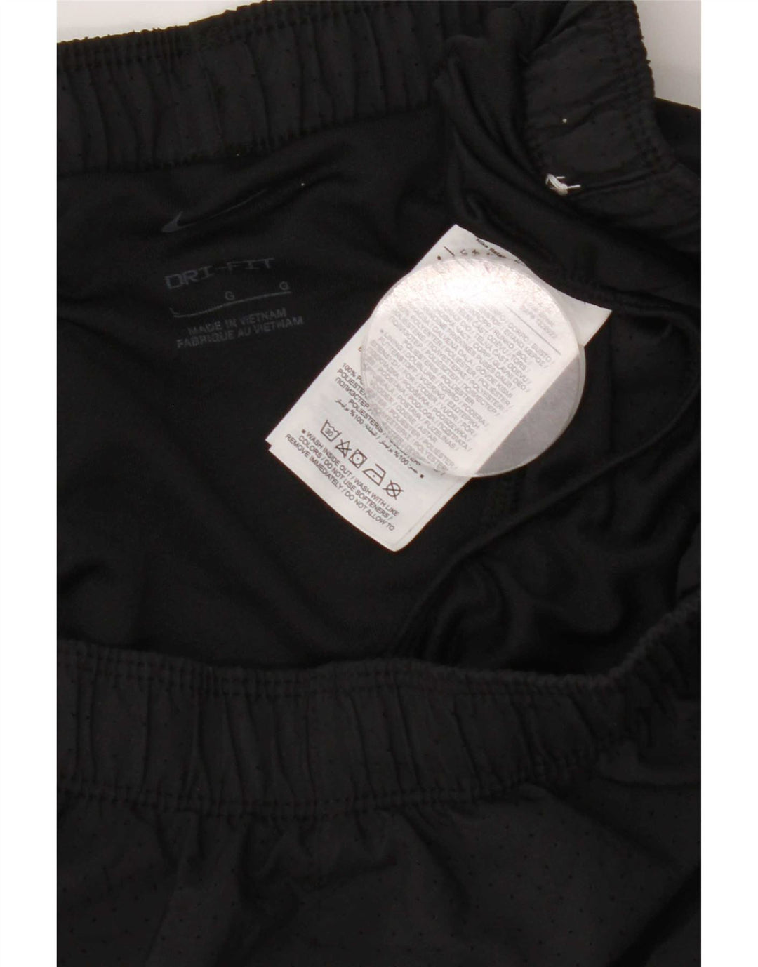 Pantaloncini sportivi Nike Dri Fit da donna UK 16 Large Nero Poliestere