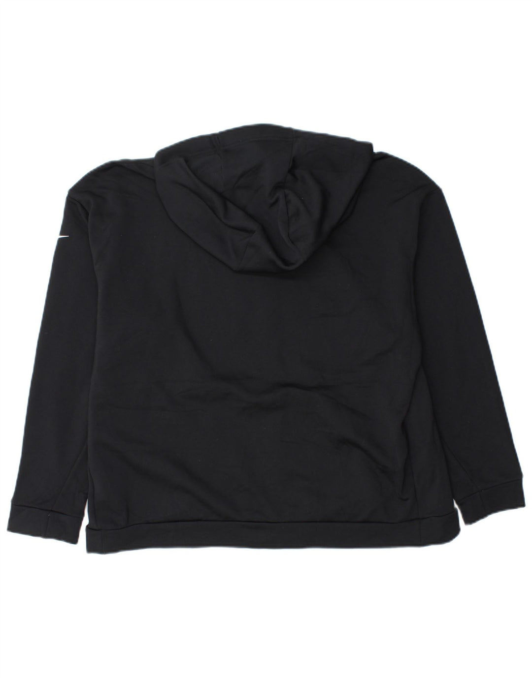 Felpa con cappuccio e zip oversize da donna Nike UK 16 grande poliestere nero