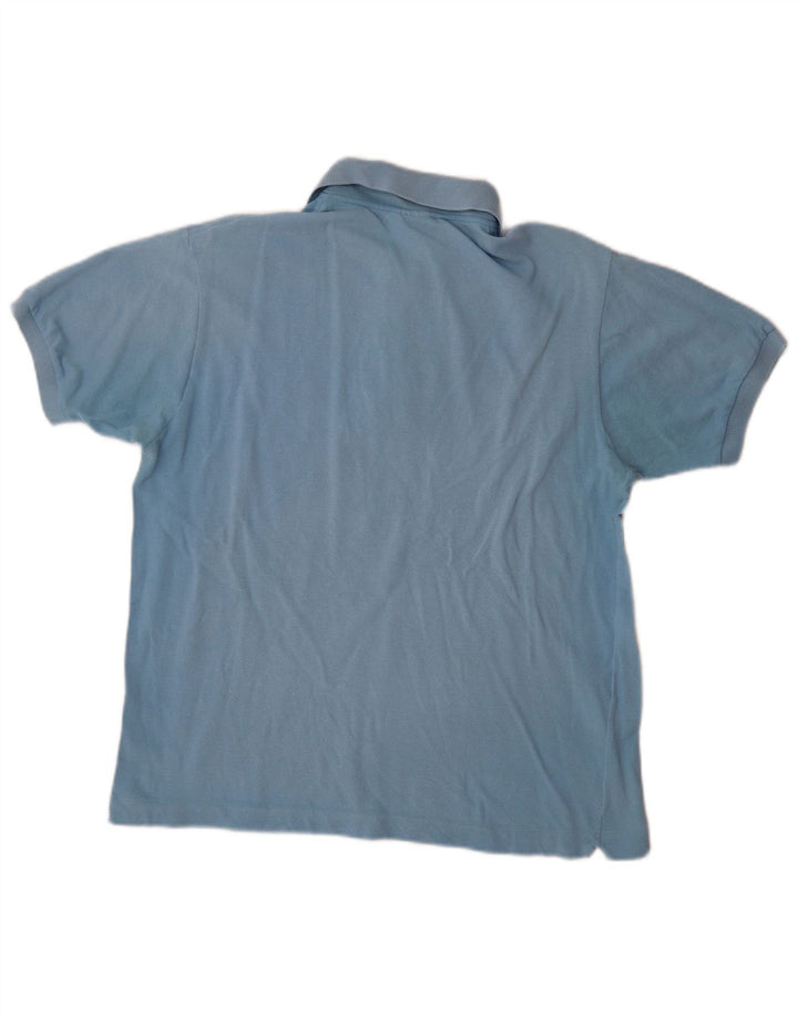 Polo da uomo Lacoste taglia 4 in cotone blu medio