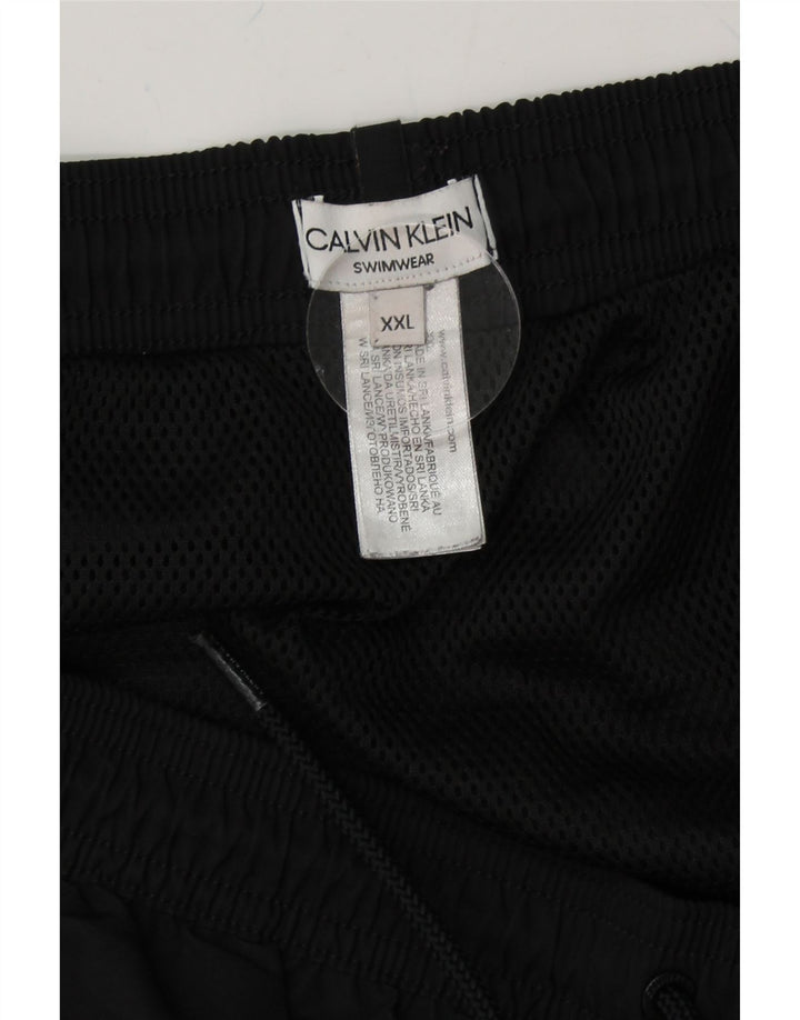 Pantaloncini da bagno grafici da uomo Calvin Klein 2XL poliestere nero