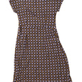 WHITE STUFF Abito a trapezio da donna UK 12 Viscosa floreale medio blu navy