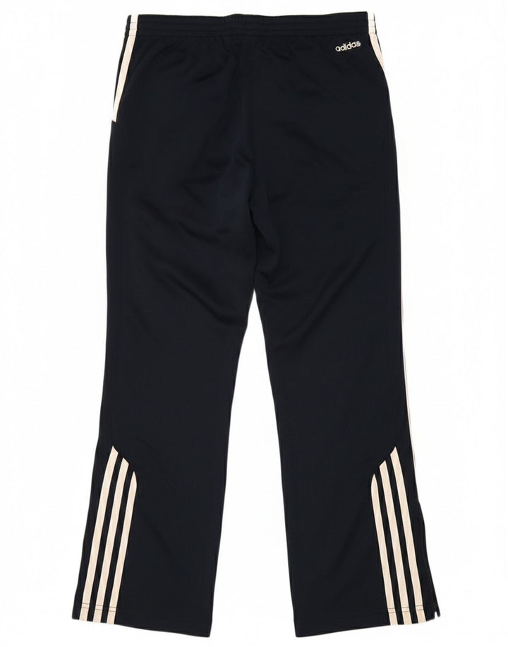 Pantaloni della tuta da ragazzo Adidas 11-12 anni in poliestere blu navy