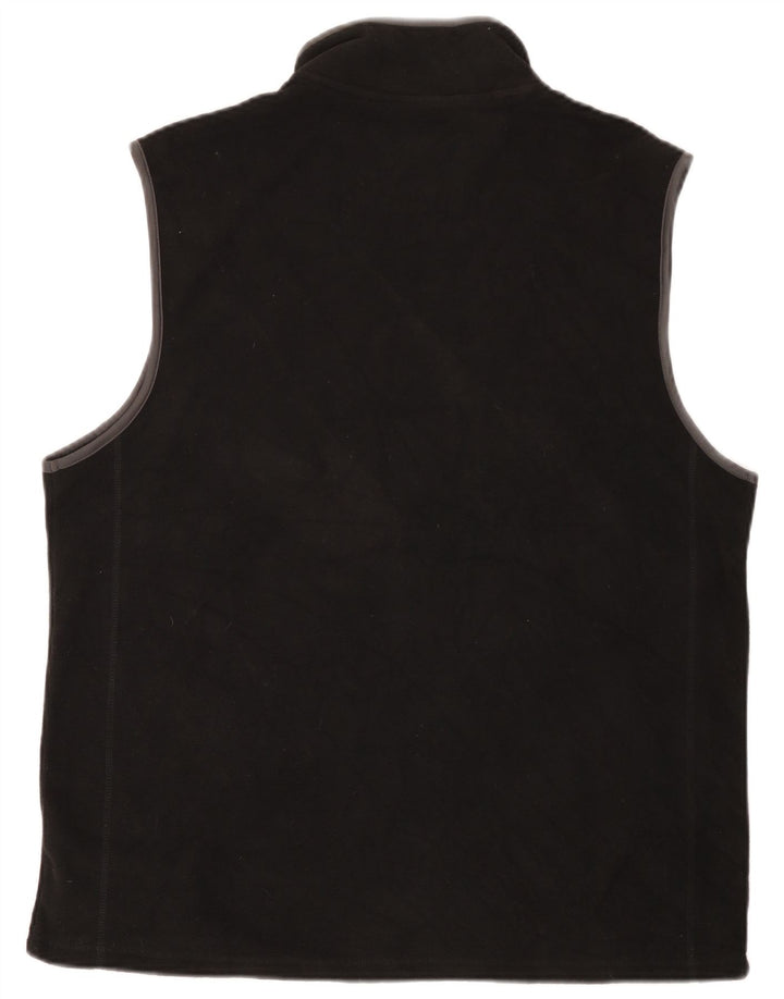 Gilet in pile da uomo Marks & Spencer UK 40 grande poliestere nero