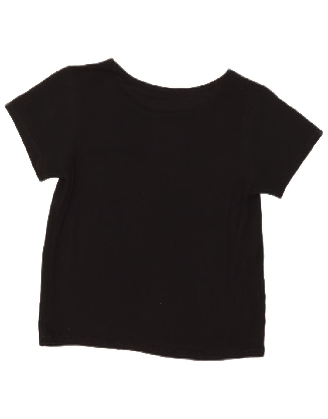 T-shirt corta da donna Zara UK 8 piccola nera