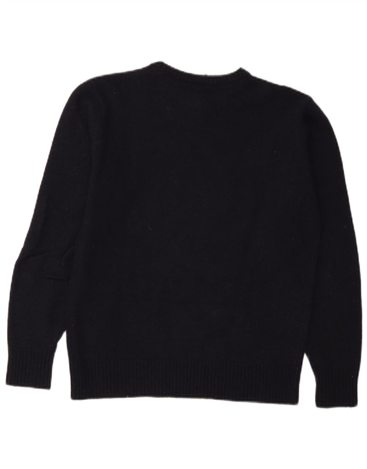 Maglione maglione girocollo da donna North Sails UK 10 piccolo in lana blu navy