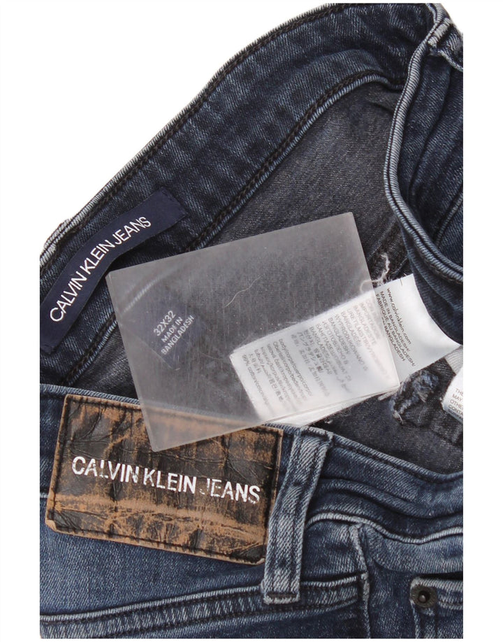 Jeans slim da donna Calvin Klein W32 L32 cotone blu