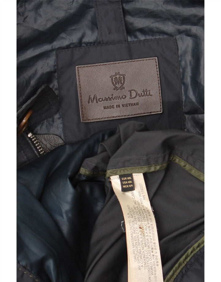 Giubbotto bomber da uomo Massimo Dutti UK 44 2XL Poliestere blu navy