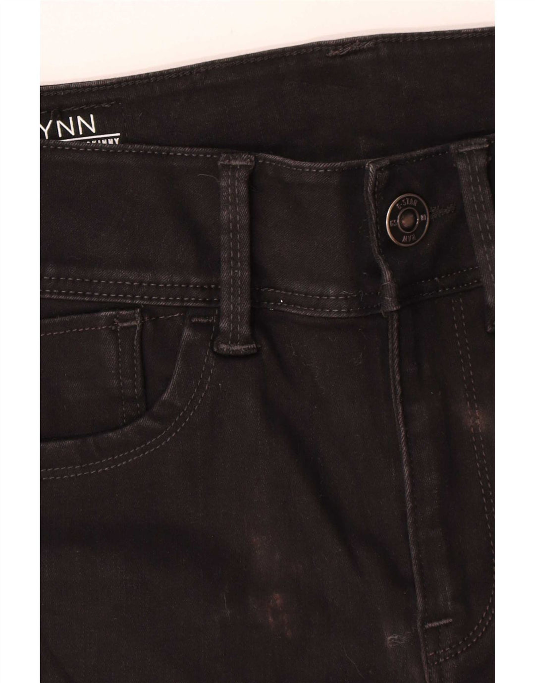 Jeans skinny Lynn da donna G-Star W27 L30 poliestere nero