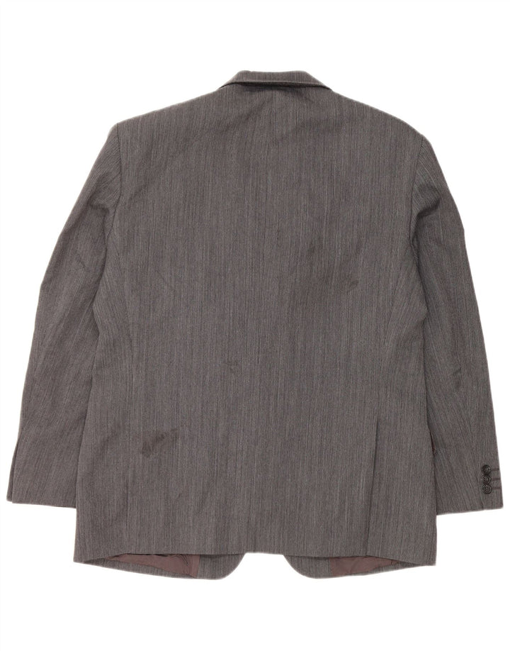 Giacca blazer a 2 bottoni da uomo Marks & Spencer UK 40 grande lana grigia