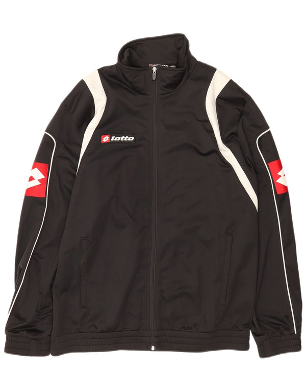 Giacca sportiva da uomo con grafica Lotto XL Poliestere color block nero