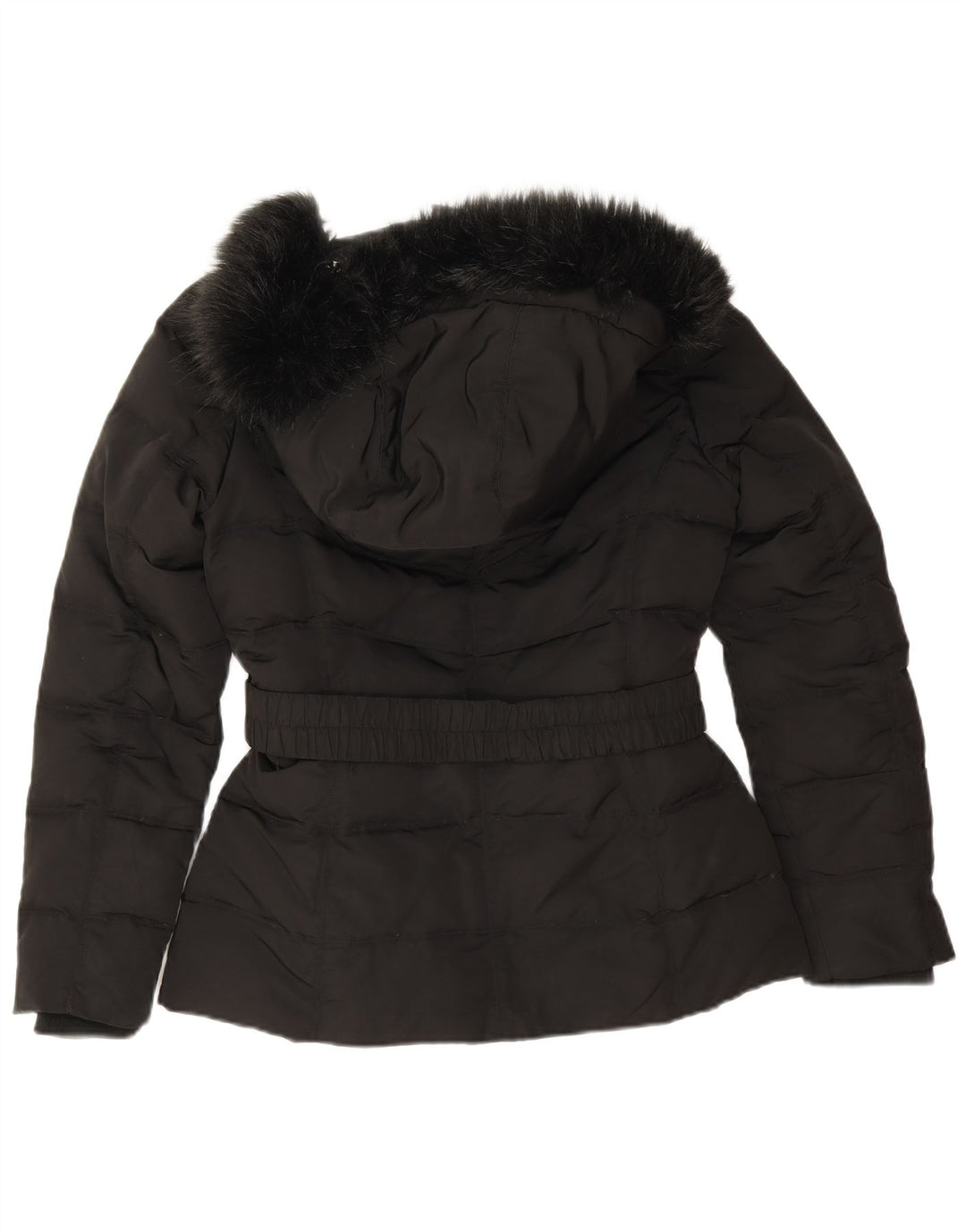 Giacca imbottita oversize con cappuccio da donna Esprit UK 10 piccola poliestere nero