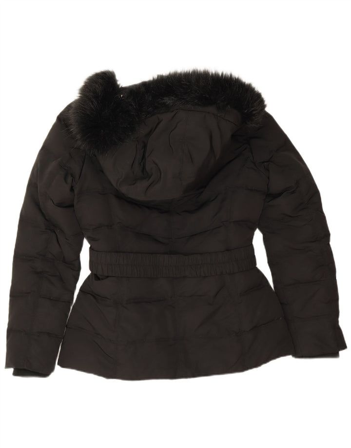 Giacca imbottita oversize con cappuccio da donna Esprit UK 10 piccola poliestere nero