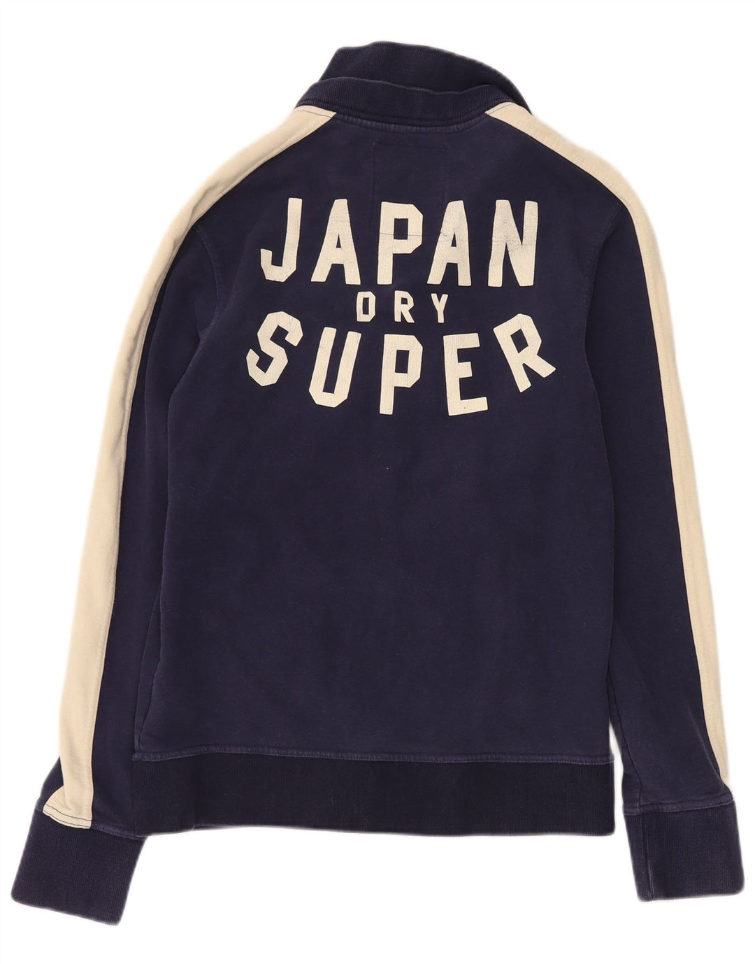 Giacca da tuta grafica da uomo SUPERDRY grande color block blu navy