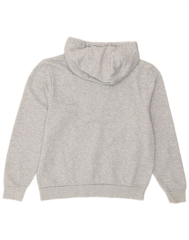 Maglione con cappuccio grafico da uomo Reebok piccolo in cotone grigio