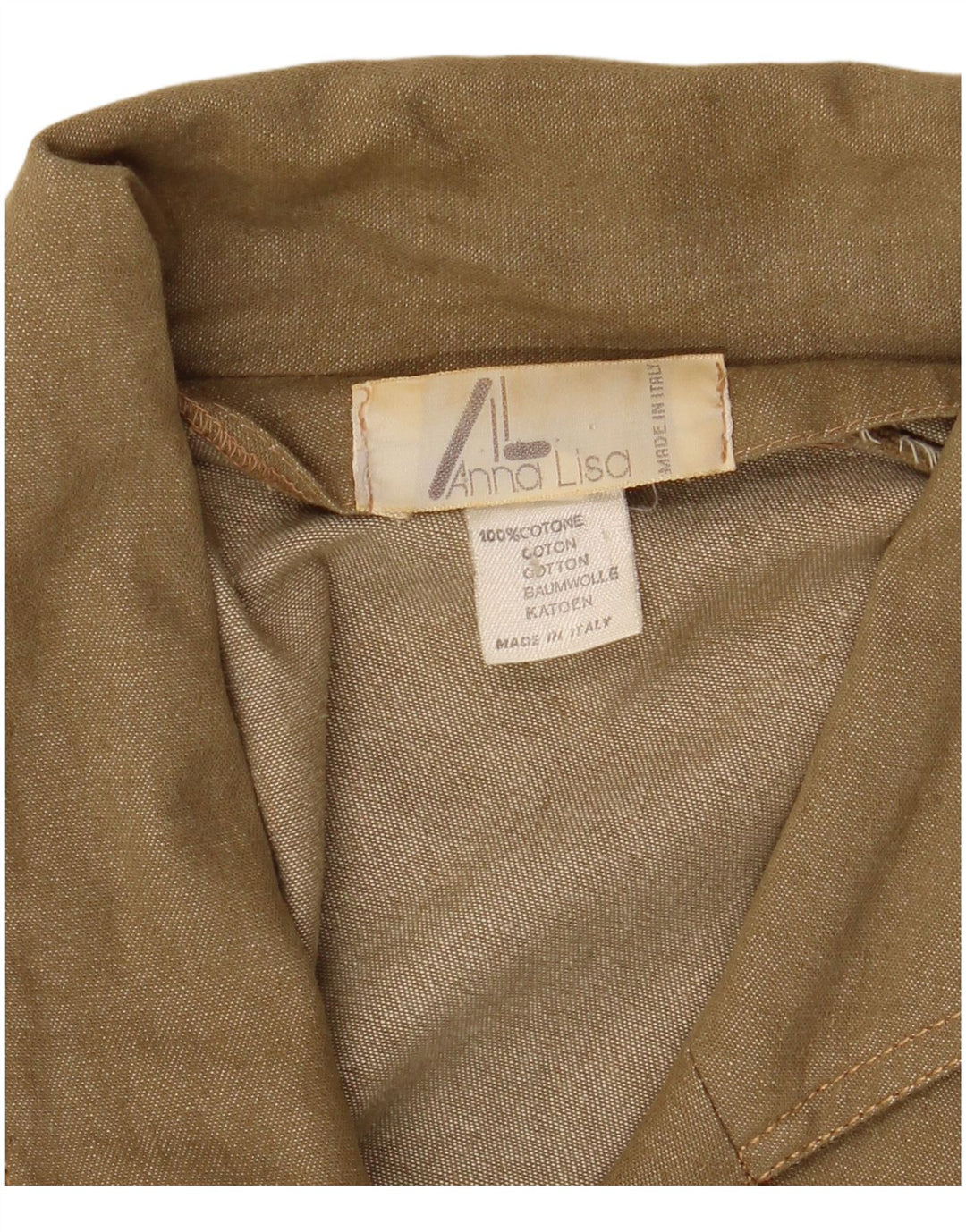 Giacca blazer vintage da donna a 3 bottoni con linea lunga IT 42 Cotone verde medio