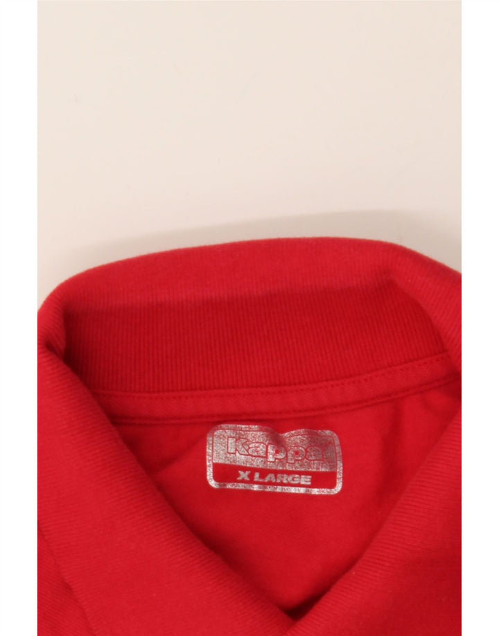 KAPPA Mens Polo Shirt XL Red Cotton Vintage Kappa and Second-Hand Kappa from Messina Hembry 