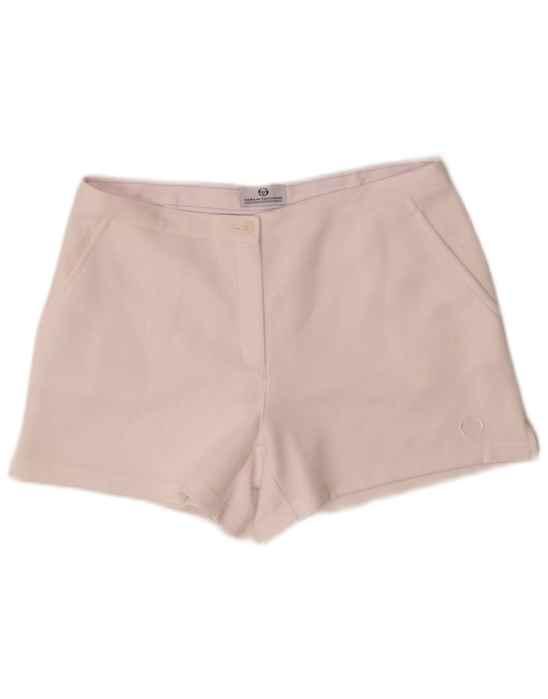 Pantaloncini da donna Sergio Tacchini medi W30 poliestere bianco