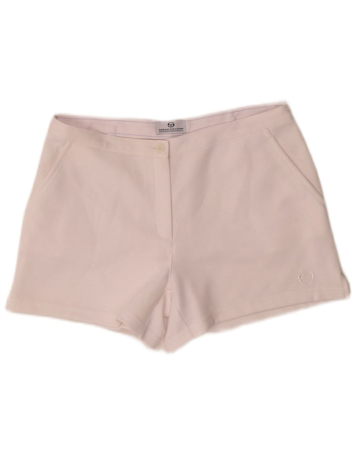 Pantaloncini da donna Sergio Tacchini medi W30 poliestere bianco